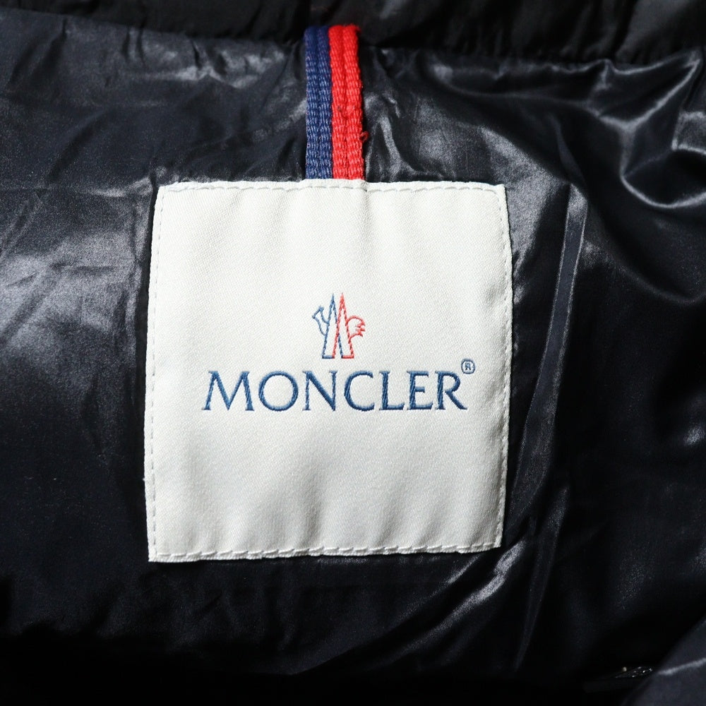 MONCLER(モンクレール) GASTON ガストン ワッペンロゴ ジップアップ ダウンジャケット ブラック 420914133105
