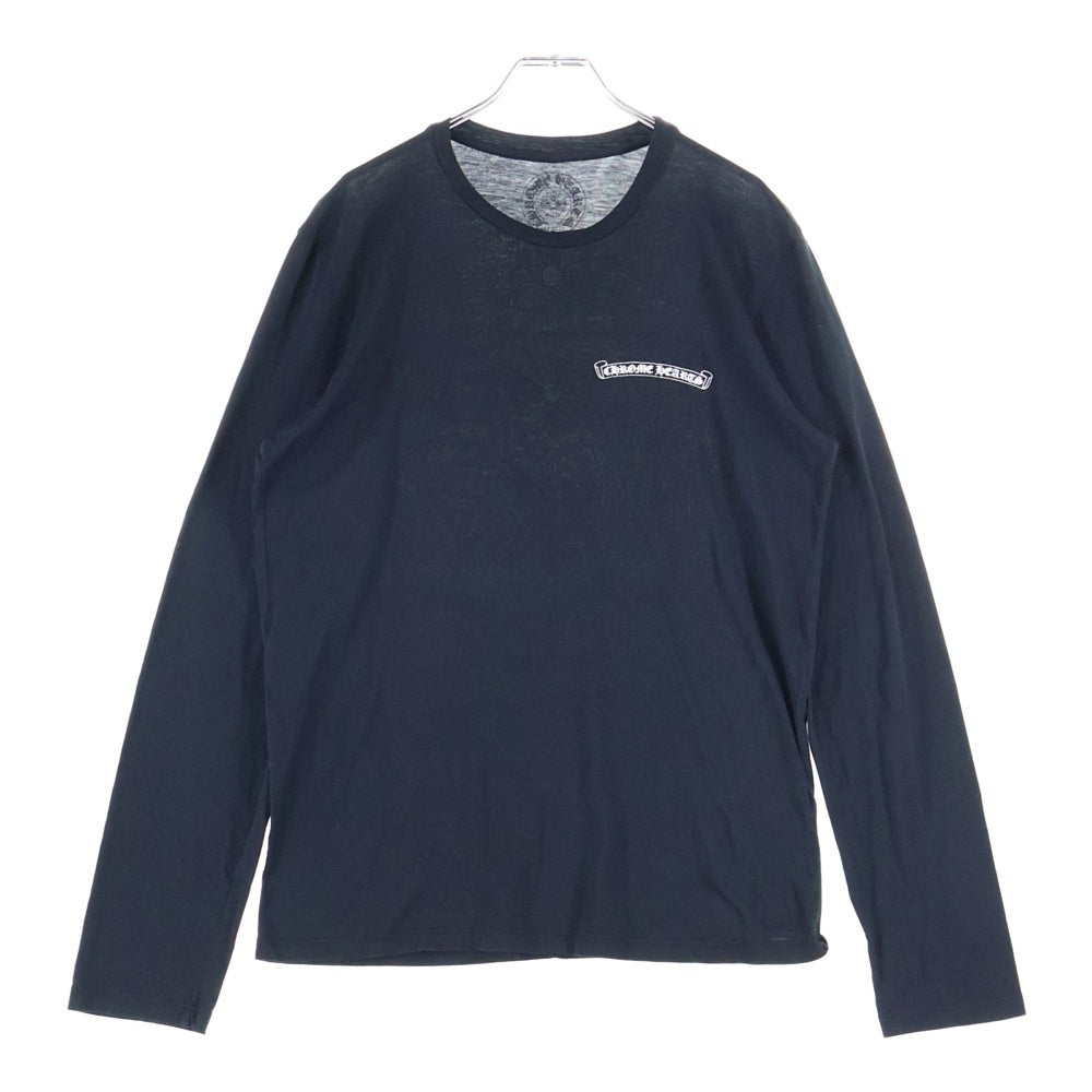 CHROME HEARTS(クロムハーツ) CH PLUS バックCHプラス クルーネック 長袖Tシャツ ブラック