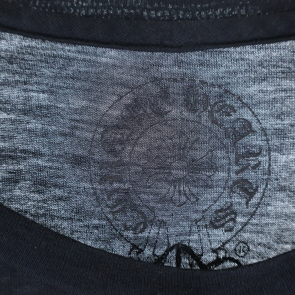 CHROME HEARTS(クロムハーツ) CH PLUS バックCHプラス クルーネック 長袖Tシャツ ブラック