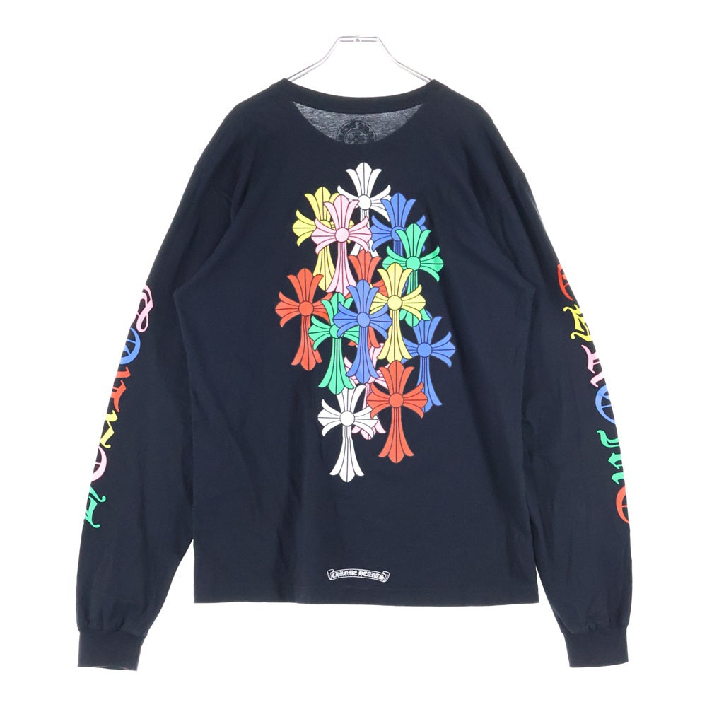 CHROME HEARTS(クロムハーツ) マルチカラーセメタリークロスロングスリーブTシャツ / 長袖カットソー MLTCOL CEM CRS L/S TEE