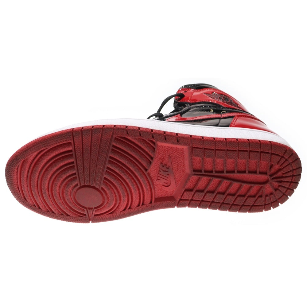 NIKE(ナイキ) AIR JORDAN 1 RETRO HIGH OG BRED PATENT エアジョーダン1レトロハイ ブレッド パテント ハイカットスニーカー レッド/ブラック US10.5/28.5cm 555088-063