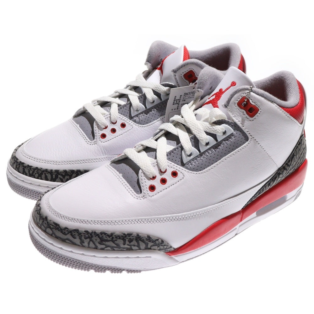NIKE(ナイキ) AIR JORDAN 3 RETRO エアジョーダン 3 レトロ ファイヤーレッド ハイカットスニーカー ホワイト/レッド US10.5/28.5cm DN3707-160