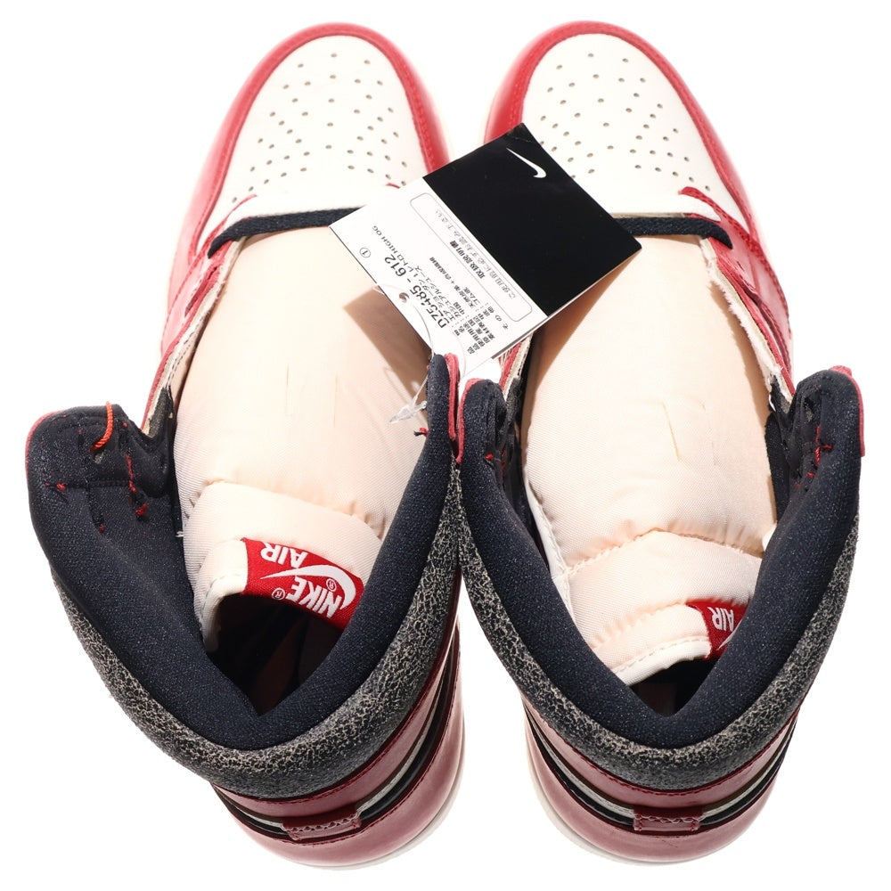 NIKE(ナイキ) AIR JORDAN 1 RETRO HIGH OG エアジョーダン1 シカゴ ロストファウンド ハイカットスニーカー ホワイト/レッド US10.5/28.5cm DZ5485-612