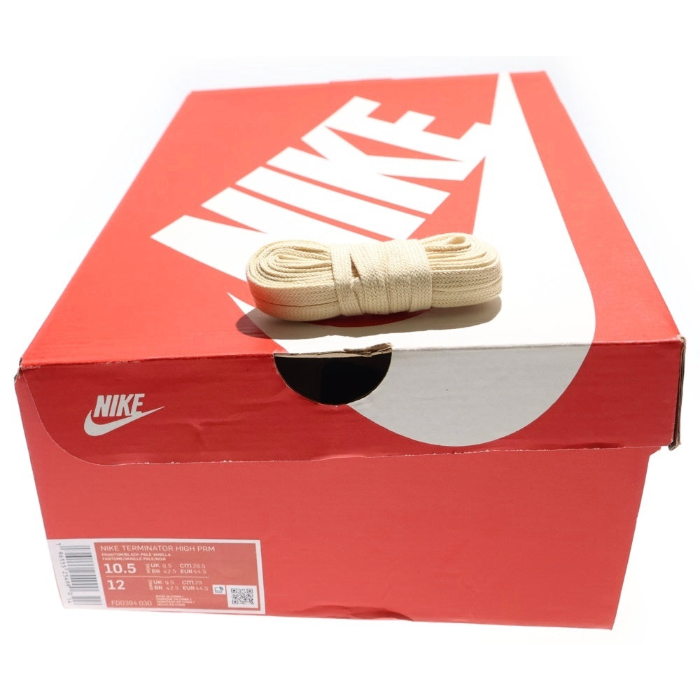NIKE(ナイキ) TERMINATOR HIGH PRM ターミネーター ハイカットスニーカー ホワイト/ブラック US10.5/28.5cm FD0394-030