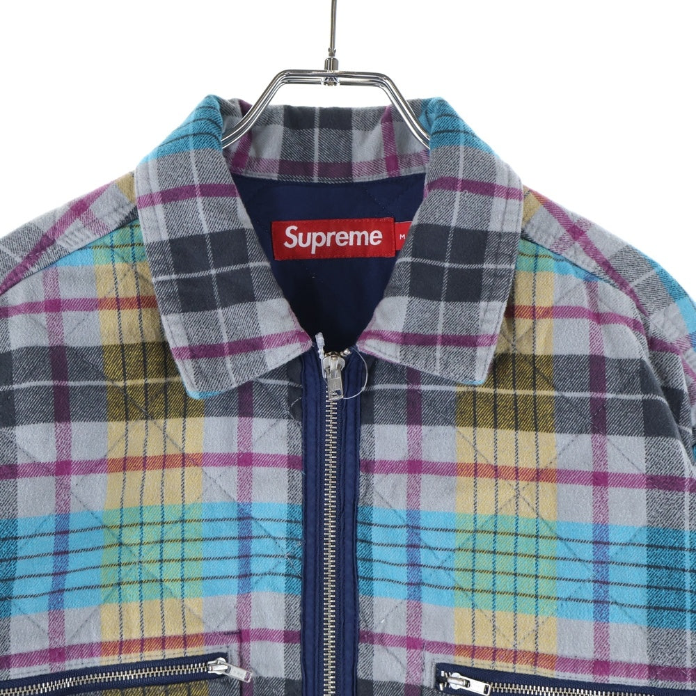 SUPREME(シュプリーム) 24AW Quilted Flannel Zip Up Shirt