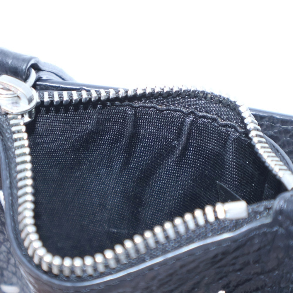 Maison Margiela(メゾンマルジェラ) グレインレザー マネークリップ付き 二つ折り 財布 ブラック SA1UI0022 P4455