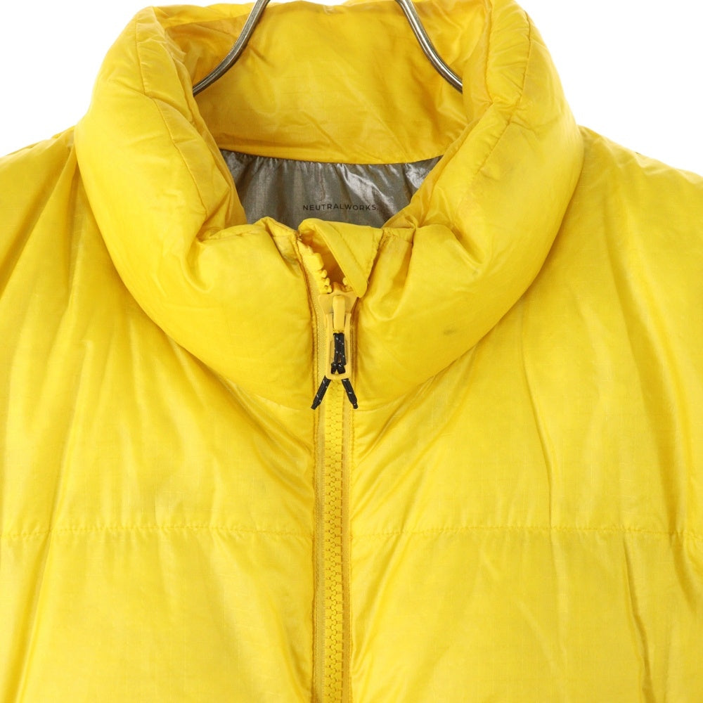 NO BRAND(ノーブランド) ニュートラルワークス ミラク ダウンベスト ジャケット ナイロン イエロー KSU14302