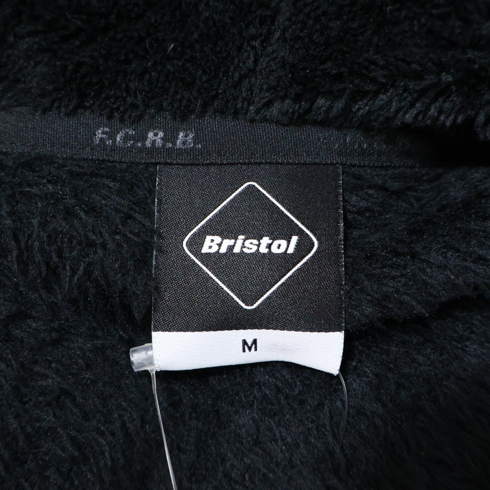 F.C.R.B./F.C.Real Bristol/FCRB(エフシーアールビー/エフシーレアルブリストル) POLARTEC HYBRID HOODED JACKET フリースジャケット ジップアップ ブラック FCRB-232052