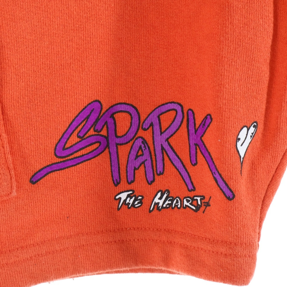 CHROME HEARTS(クロムハーツ) ×MATTY BOY SHORTS マッティボーイ ロゴプリント スウェットショーツ カーゴハーフパンツ オレンジ