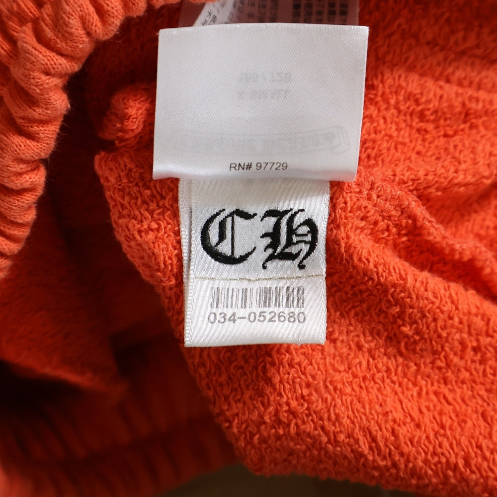 CHROME HEARTS(クロムハーツ) ×MATTY BOY SHORTS マッティボーイ ロゴプリント スウェットショーツ カーゴハーフパンツ オレンジ