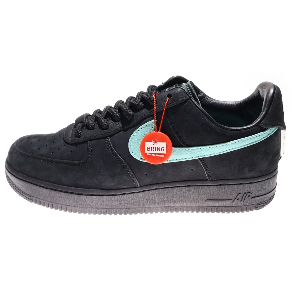 NIKE(ナイキ) ×TIFFANY&CO AIR FORCE 1 LOW 1837 BLACK DZ1382-001 ティファニー エアフォース1 ローカットスニーカー ブラック/ブルー US10.5/28.5cm