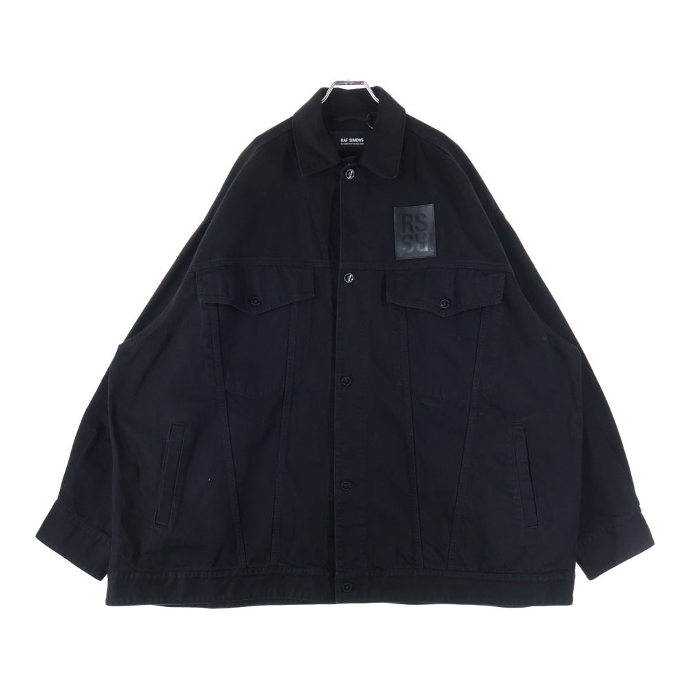 RAF SIMONS(ラフシモンズ) 22AW DENIM JACKET WITH LEATHER PATCH