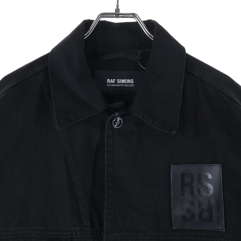 ジャケット・アウター RAF SIMONS Denim jacket leather patch RAF SIMONS(ラフシモンズ) 22AW DENIM JACKET WITH LEATHER PATCH