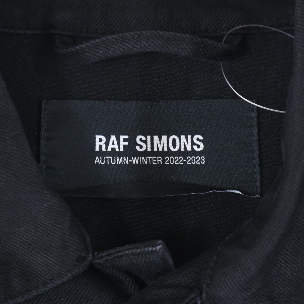 RAF SIMONS(ラフシモンズ) 22AW DENIM JACKET WITH LEATHER PATCH