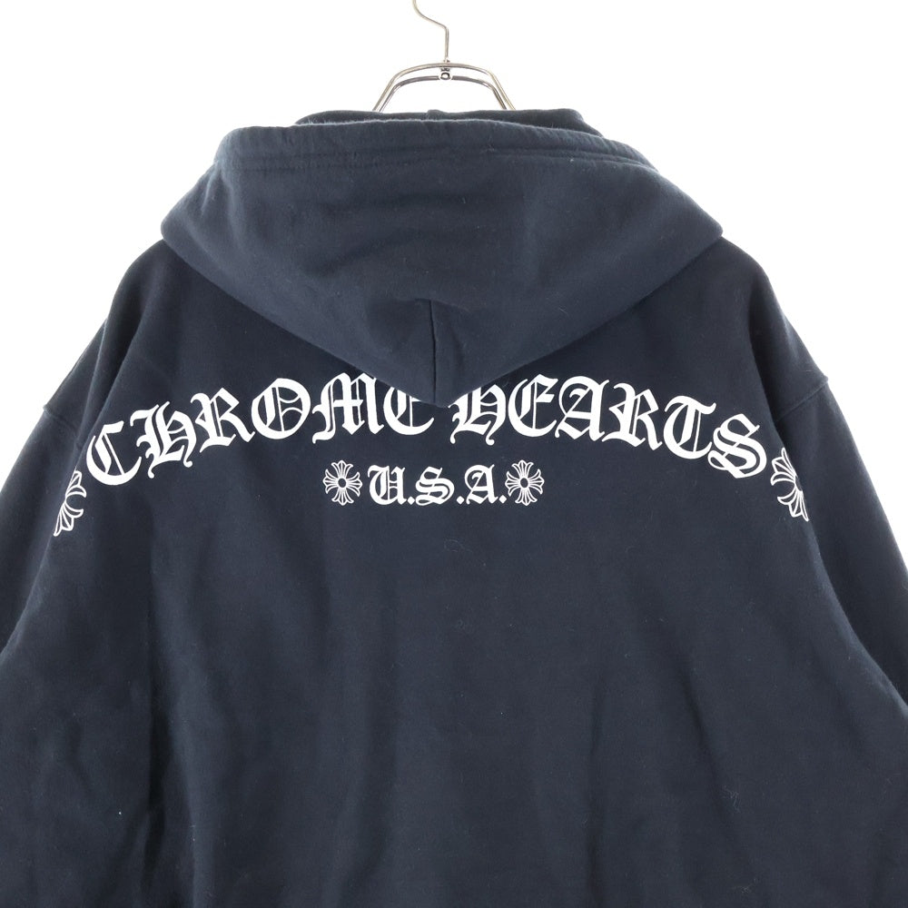 CHROME HEARTS(クロムハーツ) SWTSHRT HD ZIP 胸ロゴプリント