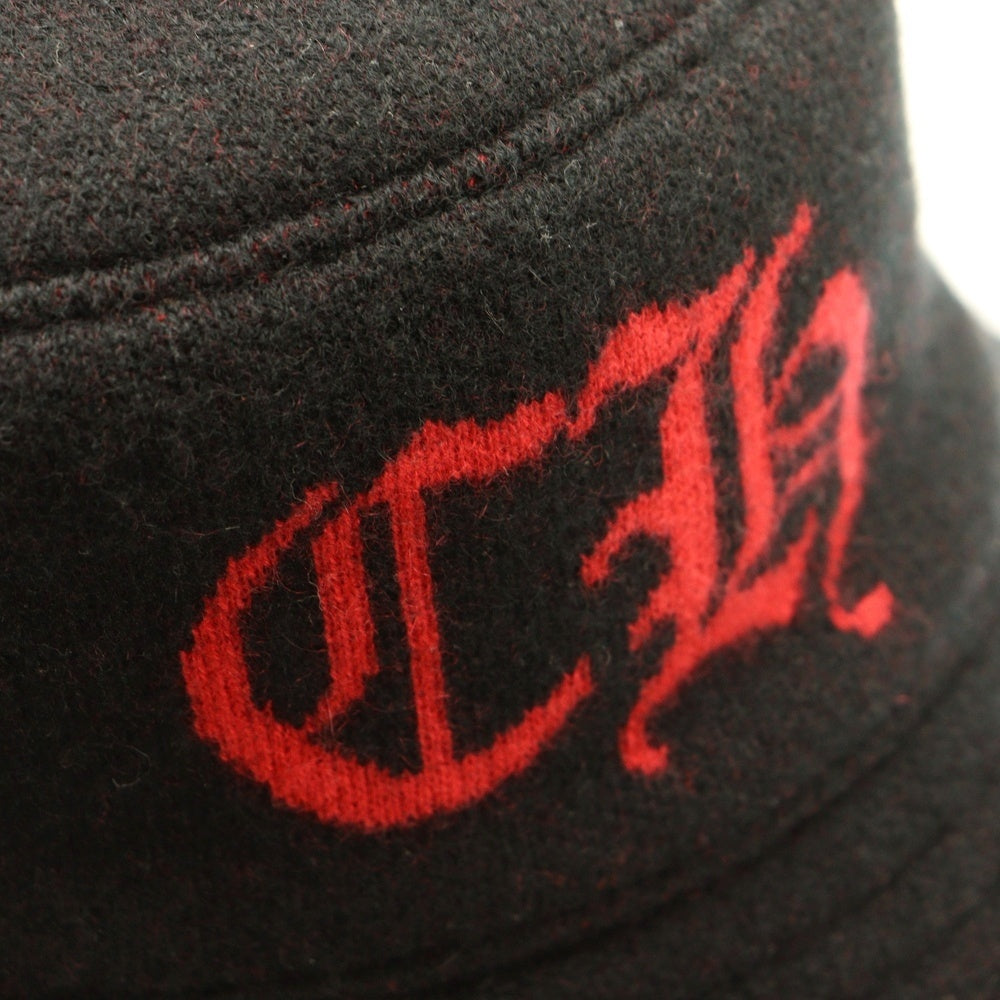 CHROME HEARTS(クロムハーツ) Cashmere Bucket Hat CHロゴ スクロールラベルパッチ付き カシミヤ バケットハット ブラック