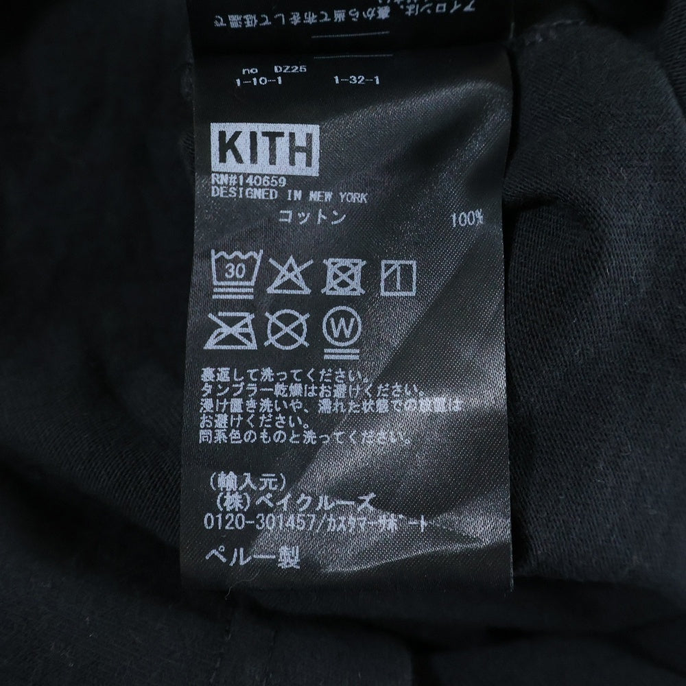 KITH(キス) The Rolling Stones Monogram Tongue Tee ザローリングストーンズ モノグラムタン プリント半袖Tシャツ クルーネックカットソー ブラック