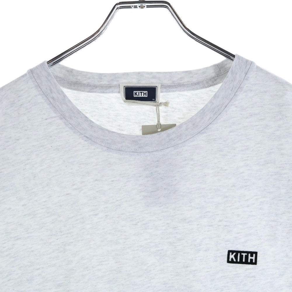 KITH(キス) LAX Tee フロッキーロゴプリント 半袖Tシャツ クルーネックカットソー グレー