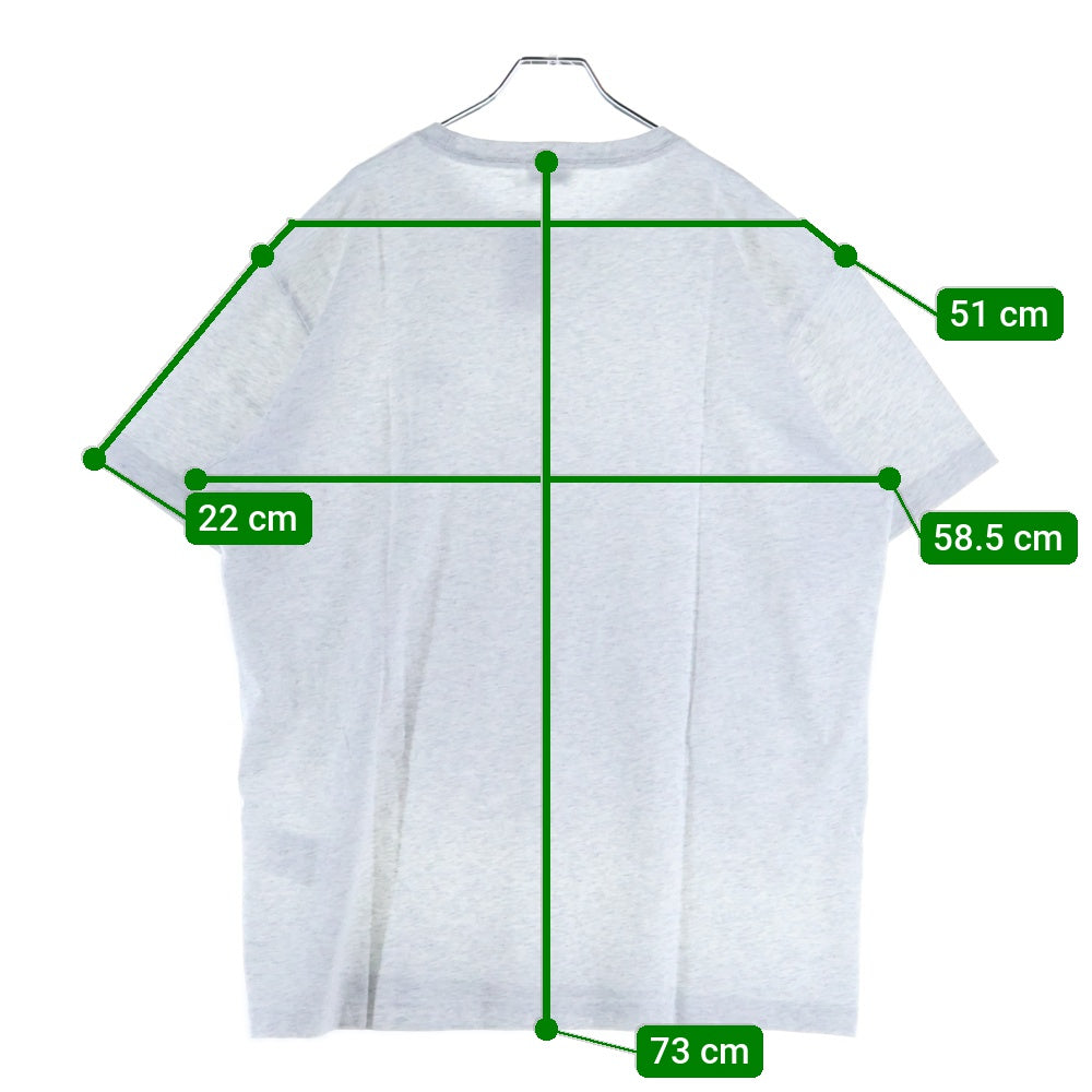 KITH(キス) LAX Tee フロッキーロゴプリント 半袖Tシャツ クルーネックカットソー グレー