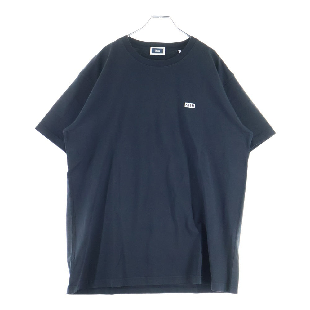 KITH(キス) LAX Tee フロッキーロゴプリント 半袖Tシャツ クルーネックカットソー ブラック