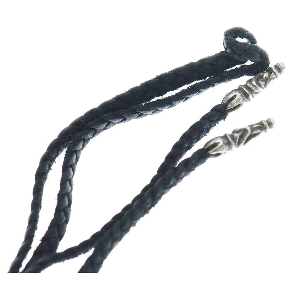 CHROME HEARTS(クロムハーツ) LEATHER BRAID SCROLL ネックレス レザー