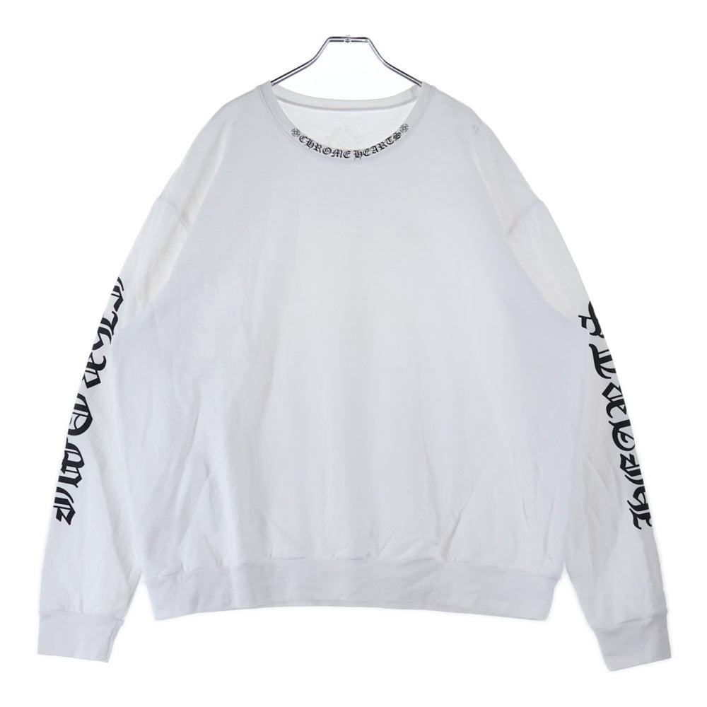 CHROME HEARTS(クロムハーツ) SWTSHRT PLVR ネックロゴプリント クルー