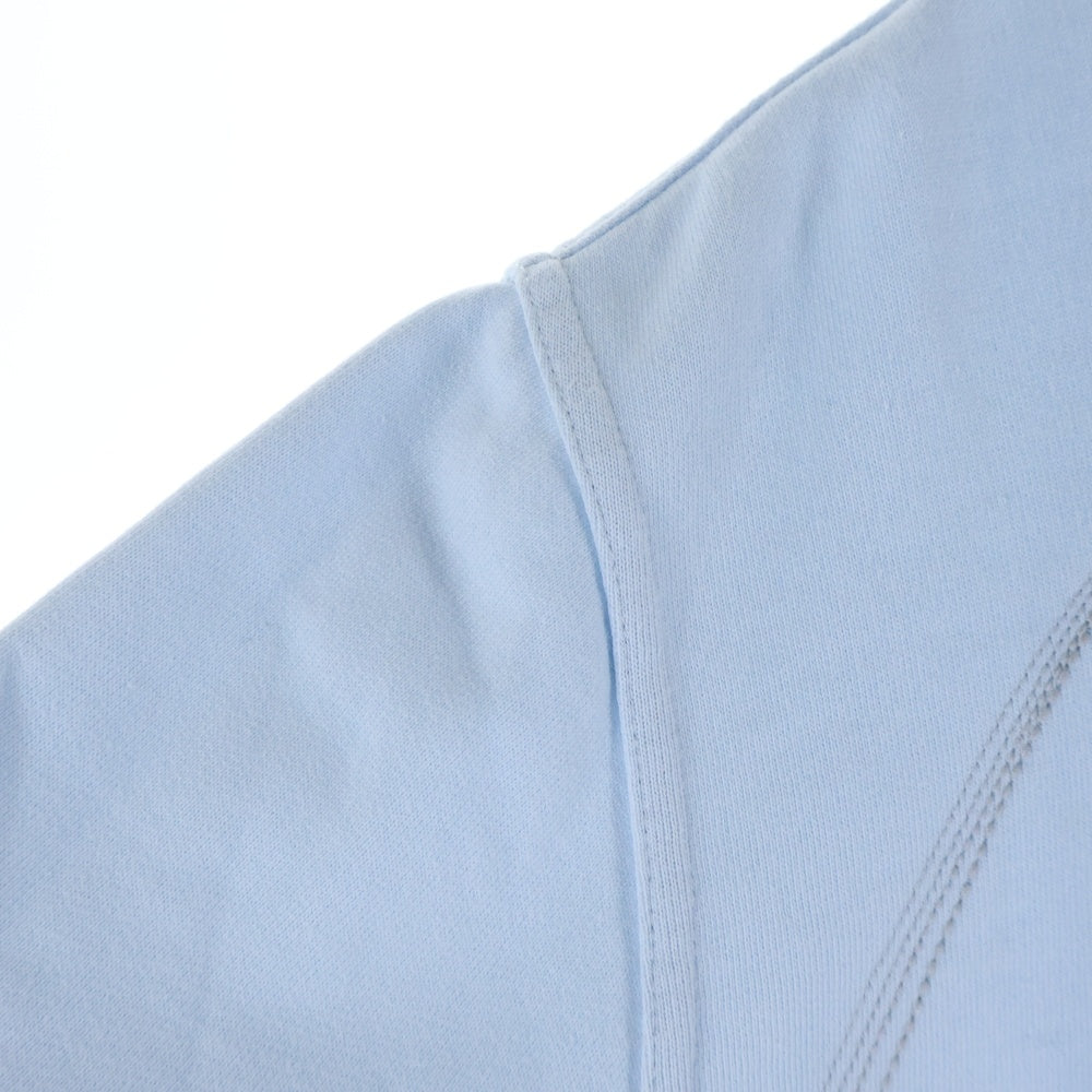 HERMES(エルメス) サイドステッチ ポケット付き クルーネックスウェット ライトブルー