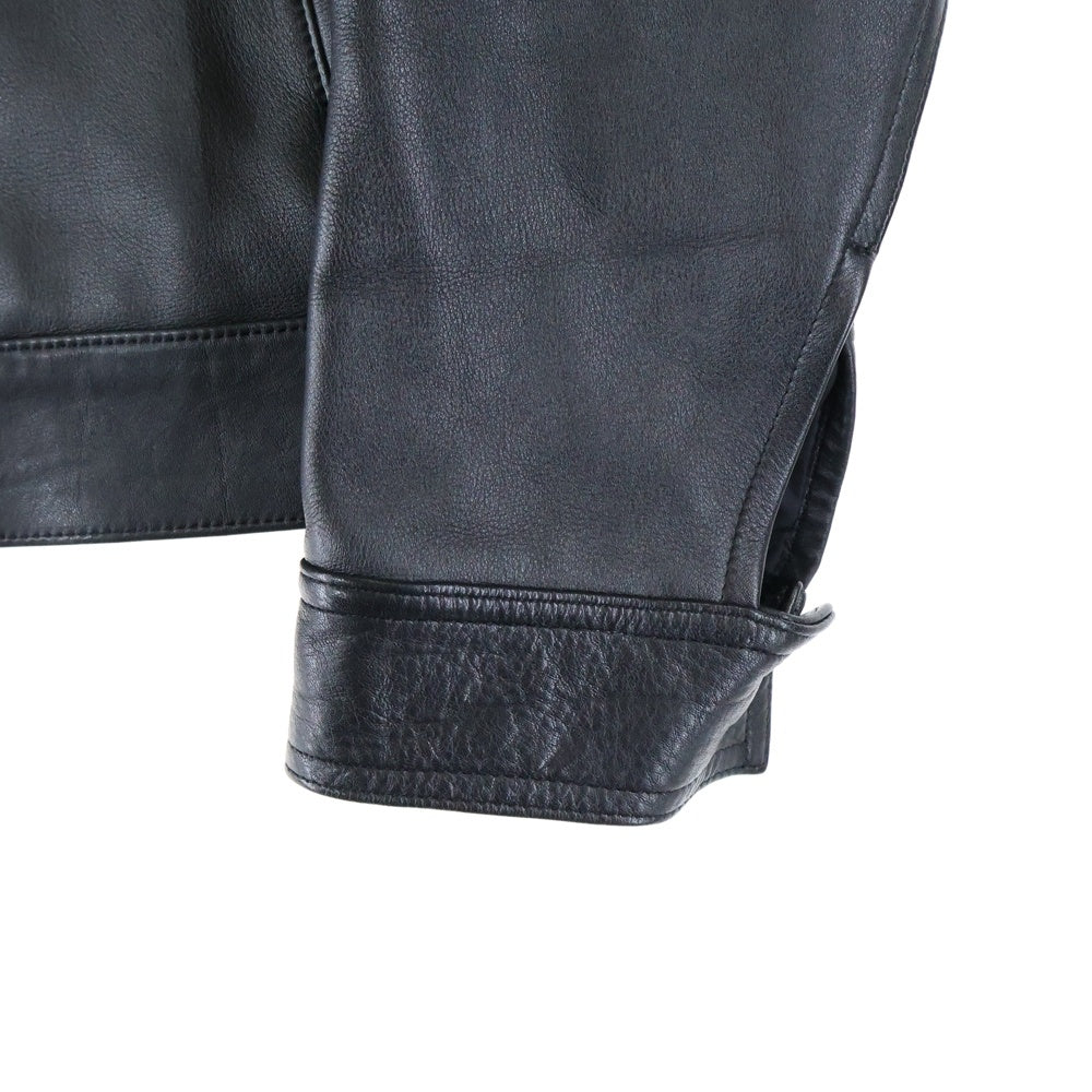 WACKO MARIA(ワコマリア) ステアハイド シングル ライダース カウレザー ジャケット ブラック WMR-LEA-01