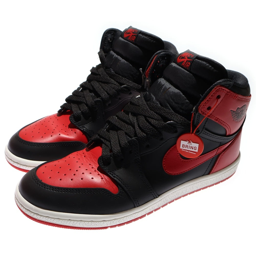 未使用 NIKE AIR JORDAN 1 BRED パーカー ブラック 2XL 中古・古着通販】NIKE (ナイキ) AIR JORDAN 1 RETRO HIGH BRED BANNED