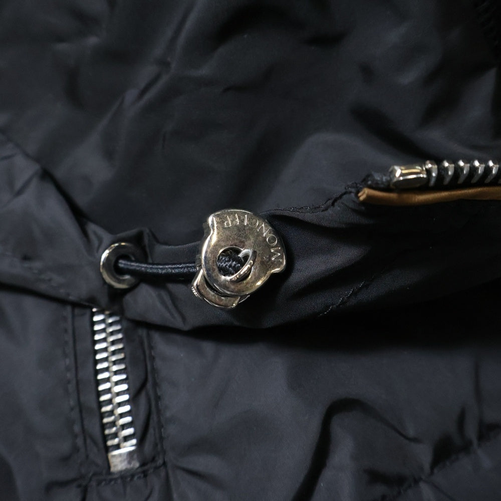 MONCLER(モンクレール) SANVE サンヴ ナイロンジャケット ジップアップ フーディ ブラック C10934613805 54164
