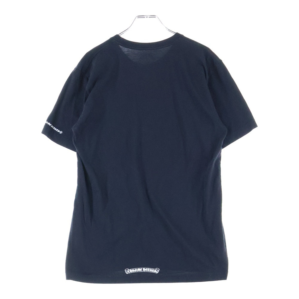 CHROME HEARTS(クロムハーツ) NECK LOGO S/S TEE ネックロゴプリント 半袖Tシャツ カットソー ブラック