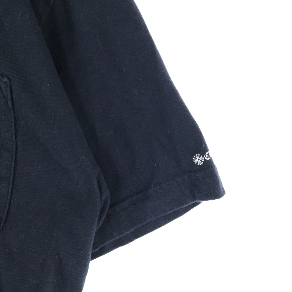 CHROME HEARTS(クロムハーツ) NECK LOGO S/S TEE ネックロゴプリント 半袖Tシャツ カットソー ブラック