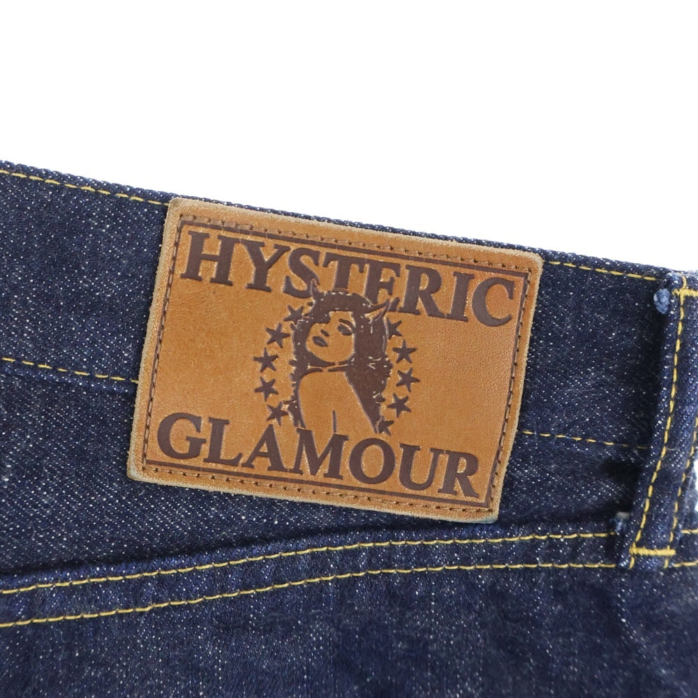 HYSTERIC GLAMOUR(ヒステリックグラマー) 24SS 60'S XXストレートデニムパンツ スタッズデザインジーンズ インディゴ 02241AP01