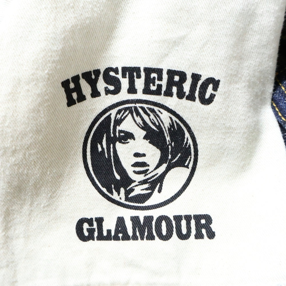 HYSTERIC GLAMOUR(ヒステリックグラマー) 24SS 60'S XXストレートデニムパンツ スタッズデザインジーンズ インディゴ 02241AP01
