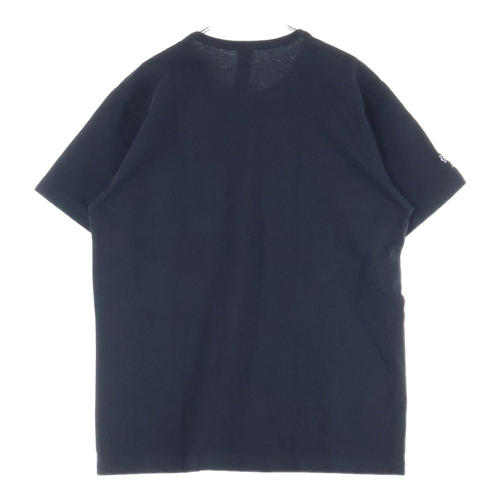 CHROME HEARTS(クロムハーツ) Y NOT 胸ポケットロゴ刺繍 半袖 クルーネック Tシャツ ブラック