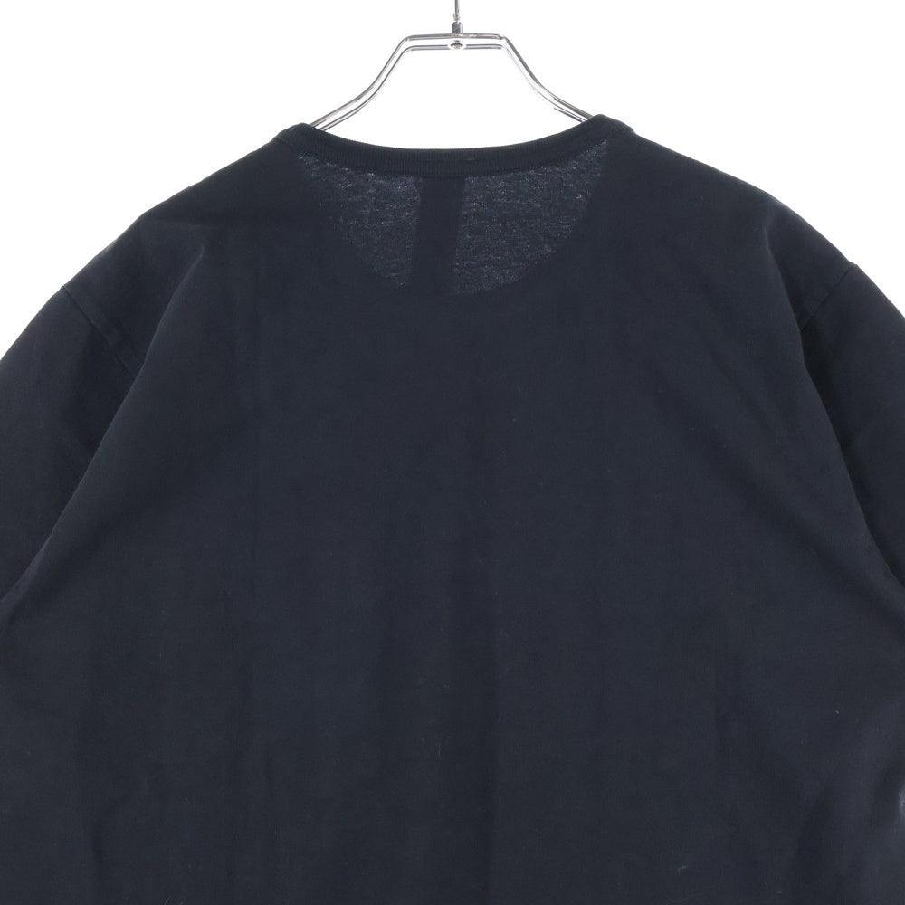 CHROME HEARTS(クロムハーツ) Y NOT 胸ポケットロゴ刺繍 半袖 クルーネック Tシャツ ブラック