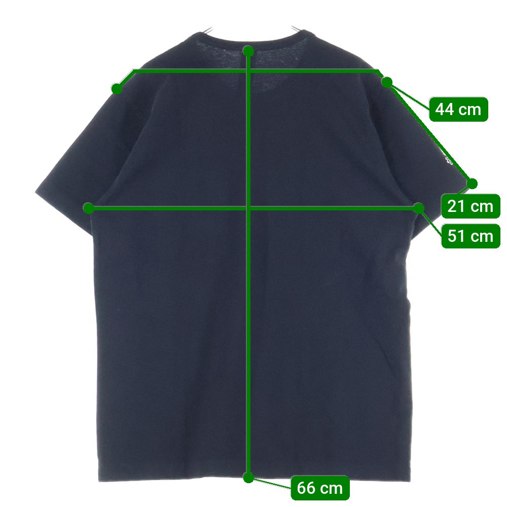 CHROME HEARTS(クロムハーツ) Y NOT 胸ポケットロゴ刺繍 半袖 クルーネック Tシャツ ブラック