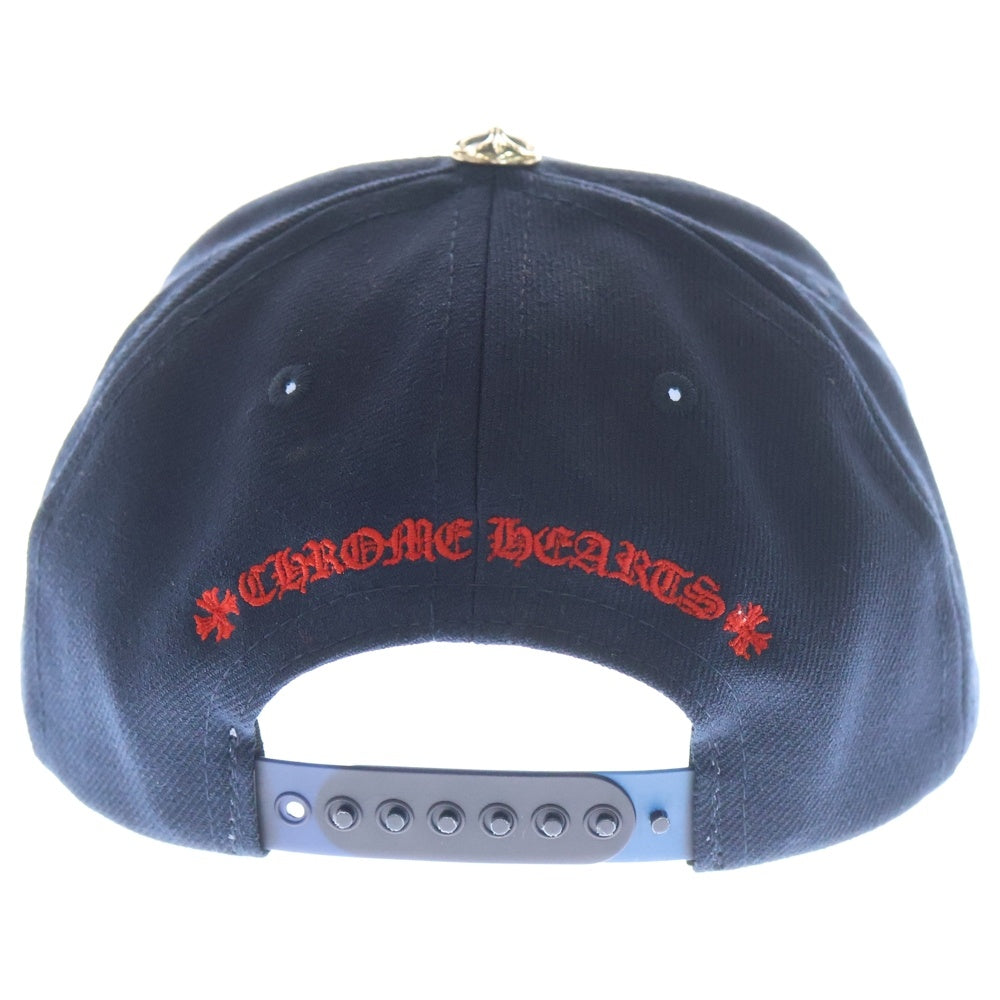 CHROME HEARTS(クロムハーツ) CH刺繍ベースボールキャップ 6 PANEL ON FIELD BSBL CAP ネイビー