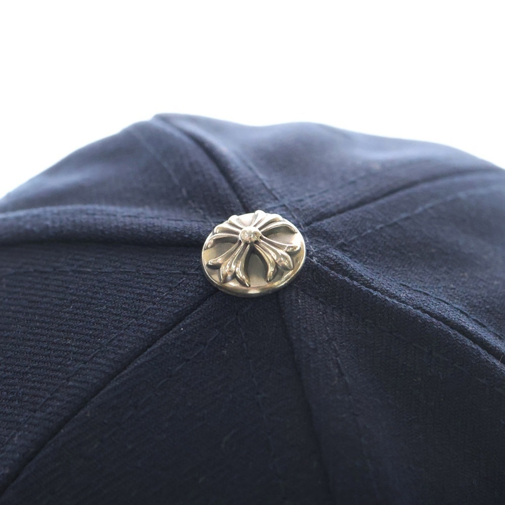 CHROME HEARTS(クロムハーツ) CH刺繍ベースボールキャップ 6 PANEL ON FIELD BSBL CAP ネイビー