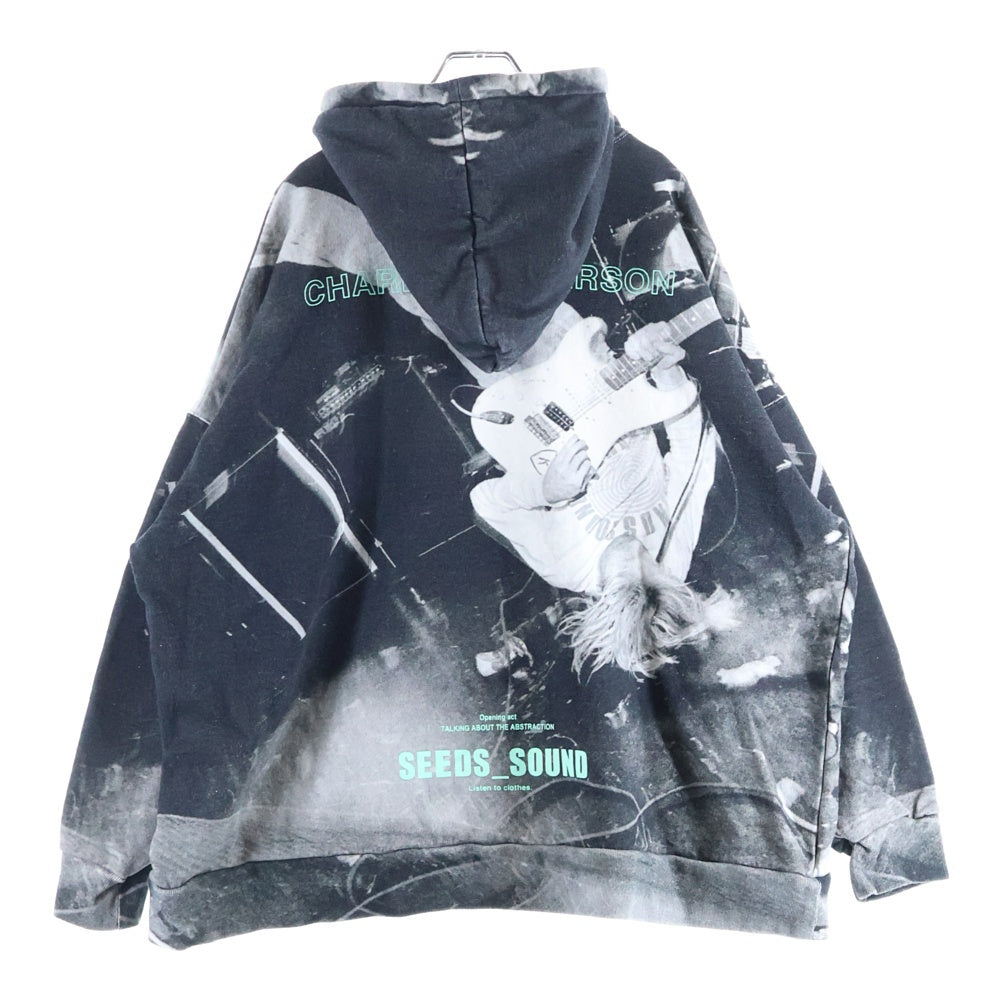 TALKING ABOUT THE ABSTRACTION(トーキング アバウト ザ アブストラクション) CHALLES PHOTO PRINT PARKA シャルレス フォトプリント オーバーサイズ プルオーバーパーカー グレー SS-PPK-0001A