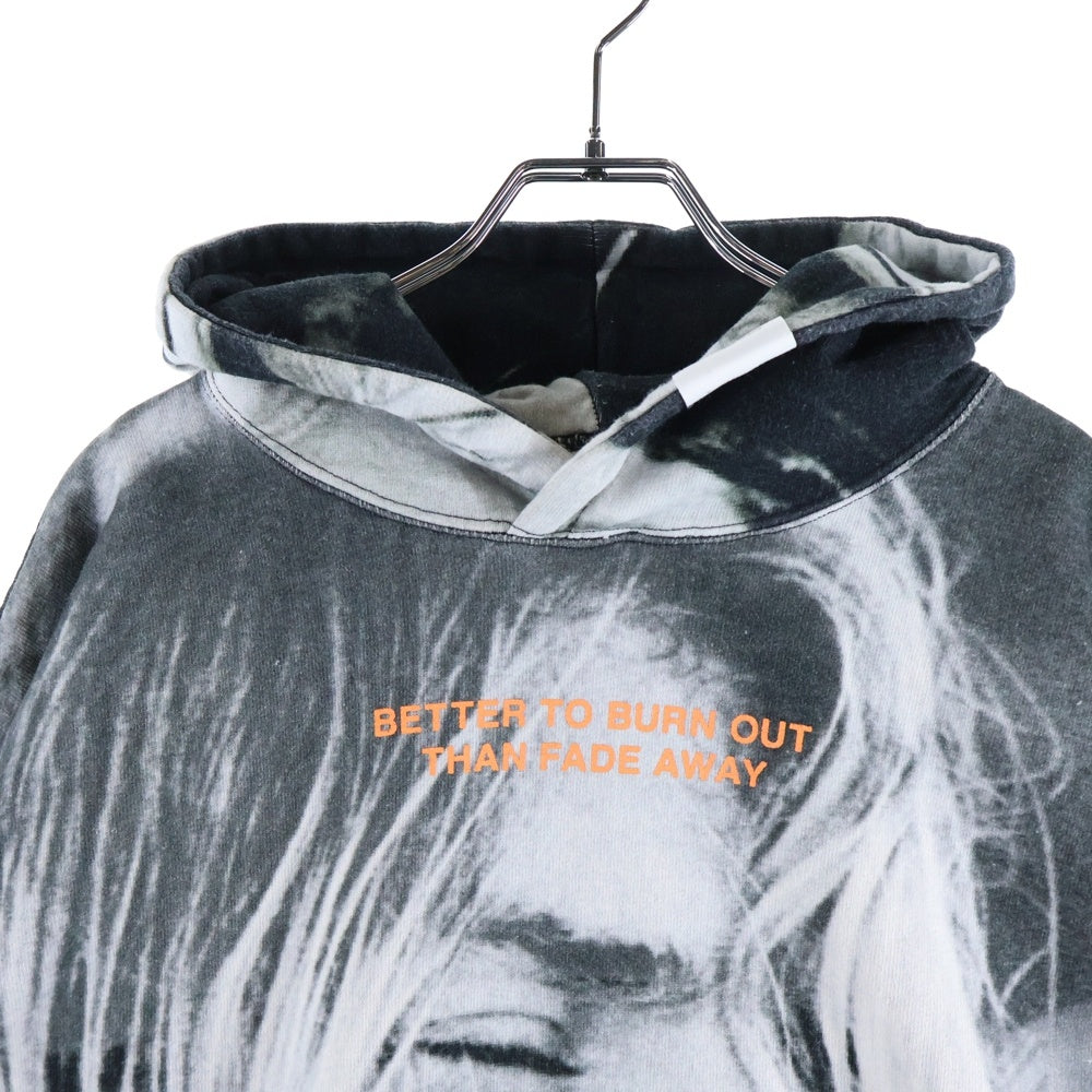 TALKING ABOUT THE ABSTRACTION(トーキング アバウト ザ アブストラクション) CHALLES PHOTO PRINT PARKA シャルレス フォトプリント オーバーサイズ プルオーバーパーカー グレー SS-PPK-001C