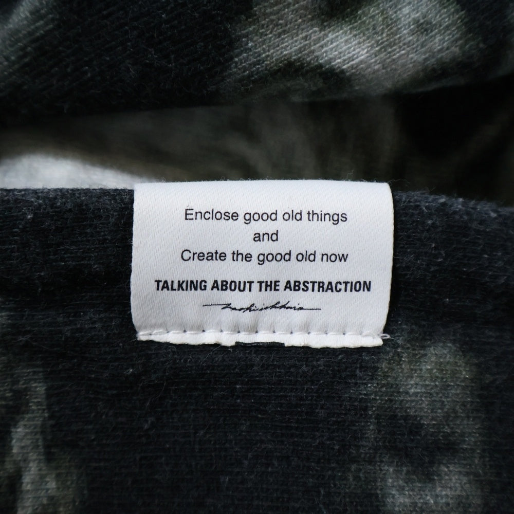 TALKING ABOUT THE ABSTRACTION(トーキング アバウト ザ アブストラクション) CHALLES PHOTO PRINT PARKA シャルレス フォトプリント オーバーサイズ プルオーバーパーカー グレー SS-PPK-001C