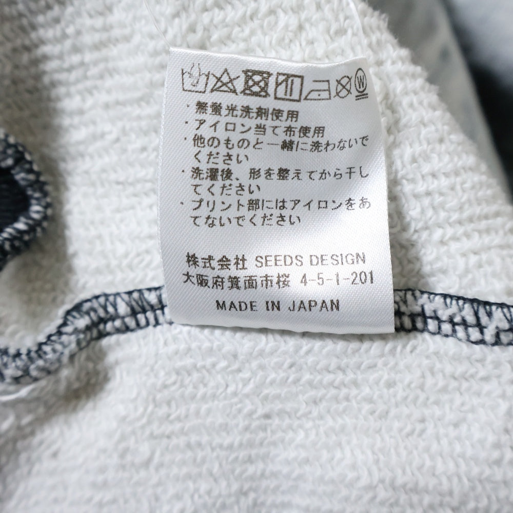 TALKING ABOUT THE ABSTRACTION(トーキング アバウト ザ アブストラクション) CHALLES PHOTO PRINT PARKA シャルレス フォトプリント オーバーサイズ プルオーバーパーカー グレー SS-PPK-001C