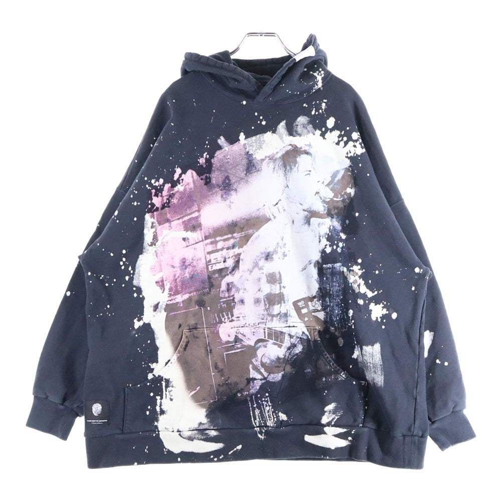 TALKING ABOUT THE ABSTRACTION(トーキング アバウト ザ アブストラクション) CHALES PHOTO PARKA シャルレ フォト プリント オーバーシルエット プルオーバーパーカー グレー SS-PPK-001D