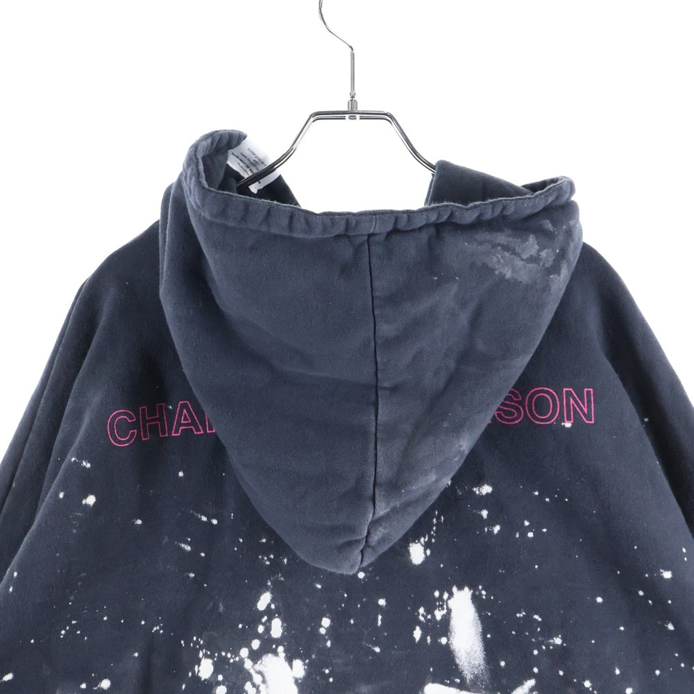 TALKING ABOUT THE ABSTRACTION(トーキング アバウト ザ アブストラクション) CHALES PHOTO PARKA シャルレ フォト プリント オーバーシルエット プルオーバーパーカー グレー SS-PPK-001D