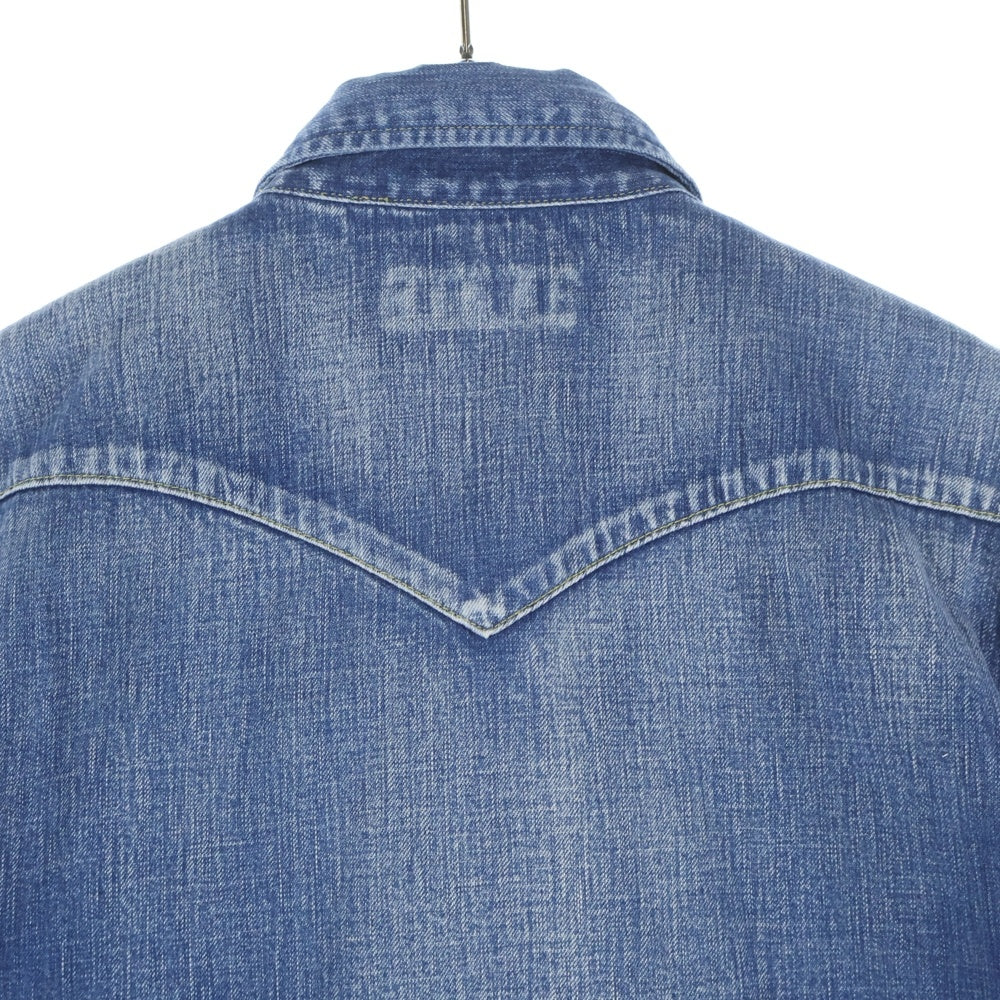 RUDE GALLERY(ルードギャラリー) スタッズシャツ デニムシャツ スナップボタン 長袖シャツ ブラックデニム インディゴ