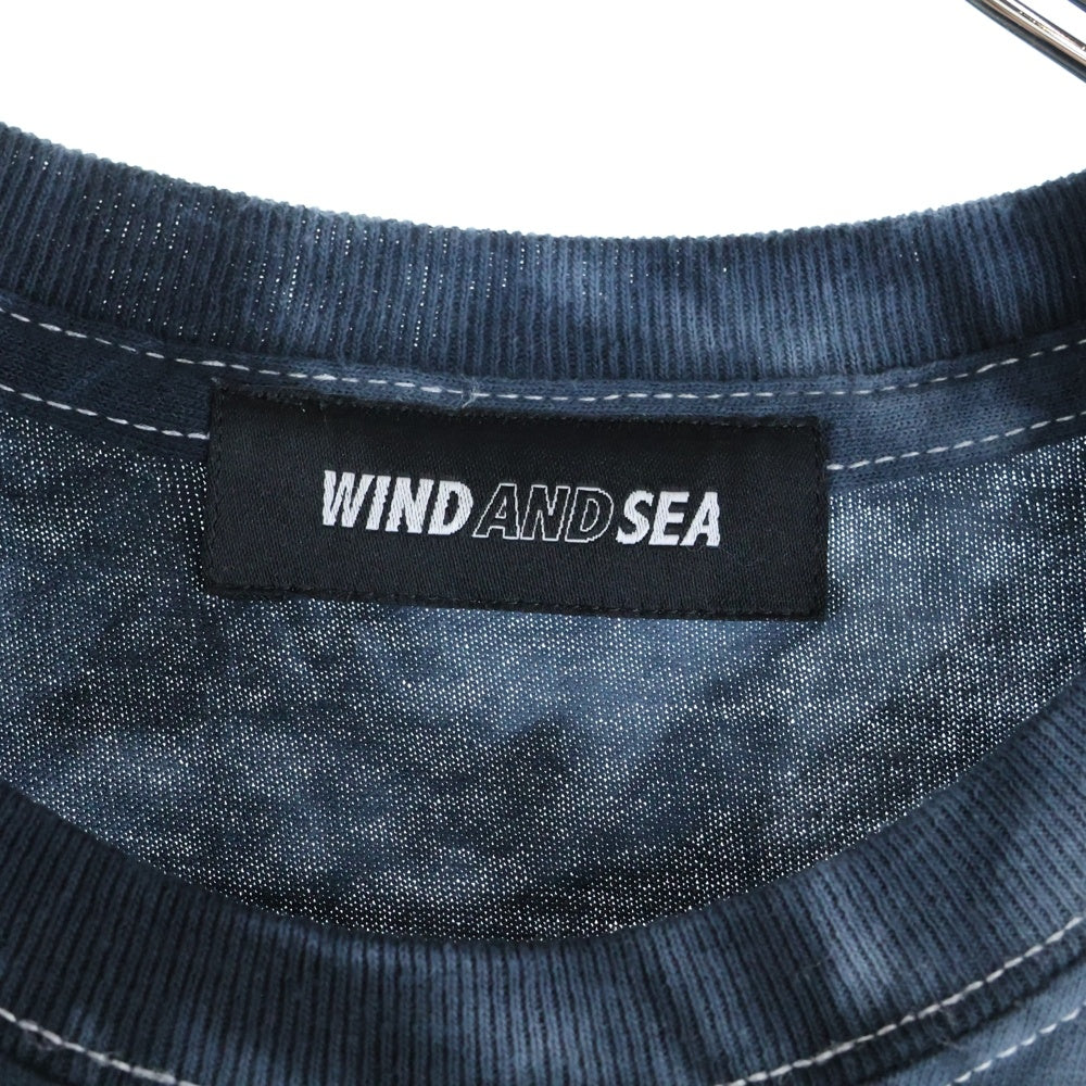 WIND AND SEA(ウィンダンシー) タイダイ ロゴ 半袖 クルーネック T