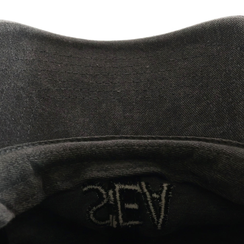 WIND AND SEA(ウィンダンシー) ブラックデニムキャップ ロゴ刺繍 アジャスター ブラック WDS-20S-GD-02