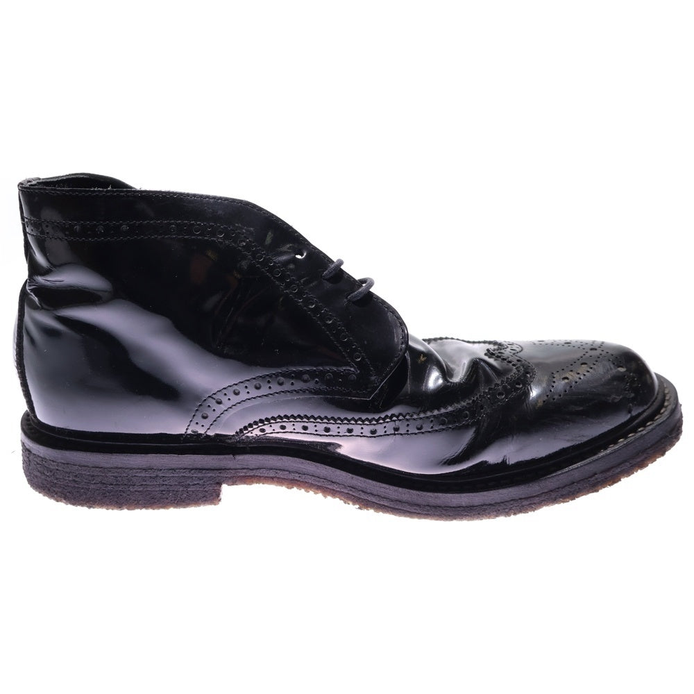 LUKER BY NEIGHBORHOOD(ルーカーバイネイバーフッド) superior エナメルチャッカブーツ レースアップ ブラック