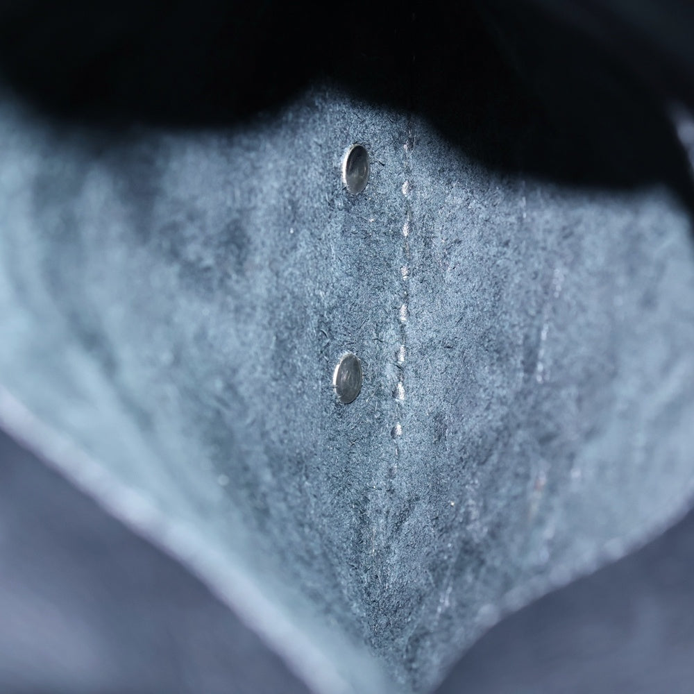 CHROME HEARTS(クロムハーツ) BAG-FLAT HIPPIE FRINGE ヒッピー クロスパッチ フリンジ装飾レザーショルダーバッグ ブラック